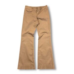 Club Monaco Tan Beige Flare Wide‎ Leg Casual Dress Pants Women's Size 4